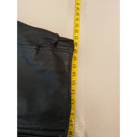 Andrew Marc Mens Black Leather Jacket Thermolite Plus Quilted Lining Large - Picture 14 of 15